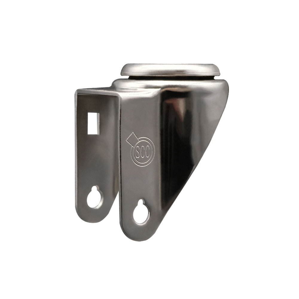 4 Inch Stainless Steel Swivel Bolt Hole Caster Fork Yoke Rig Frame for Caster Wheels - 350 lbs. Max Capacity - 1/2" Diameter Bolt Hole - Service Caster Brand — photo 1