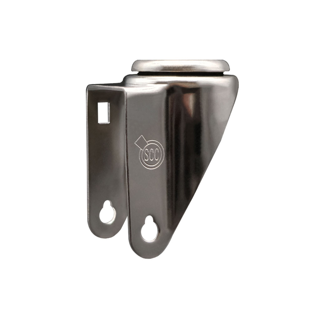 5 Inch Stainless Steel Swivel Bolt Hole Caster Fork Yoke Rig Frame for Caster Wheels - 350 lbs. Max Capacity - 1/2" Diameter Bolt Hole - Service Caster Brand — photo 1
