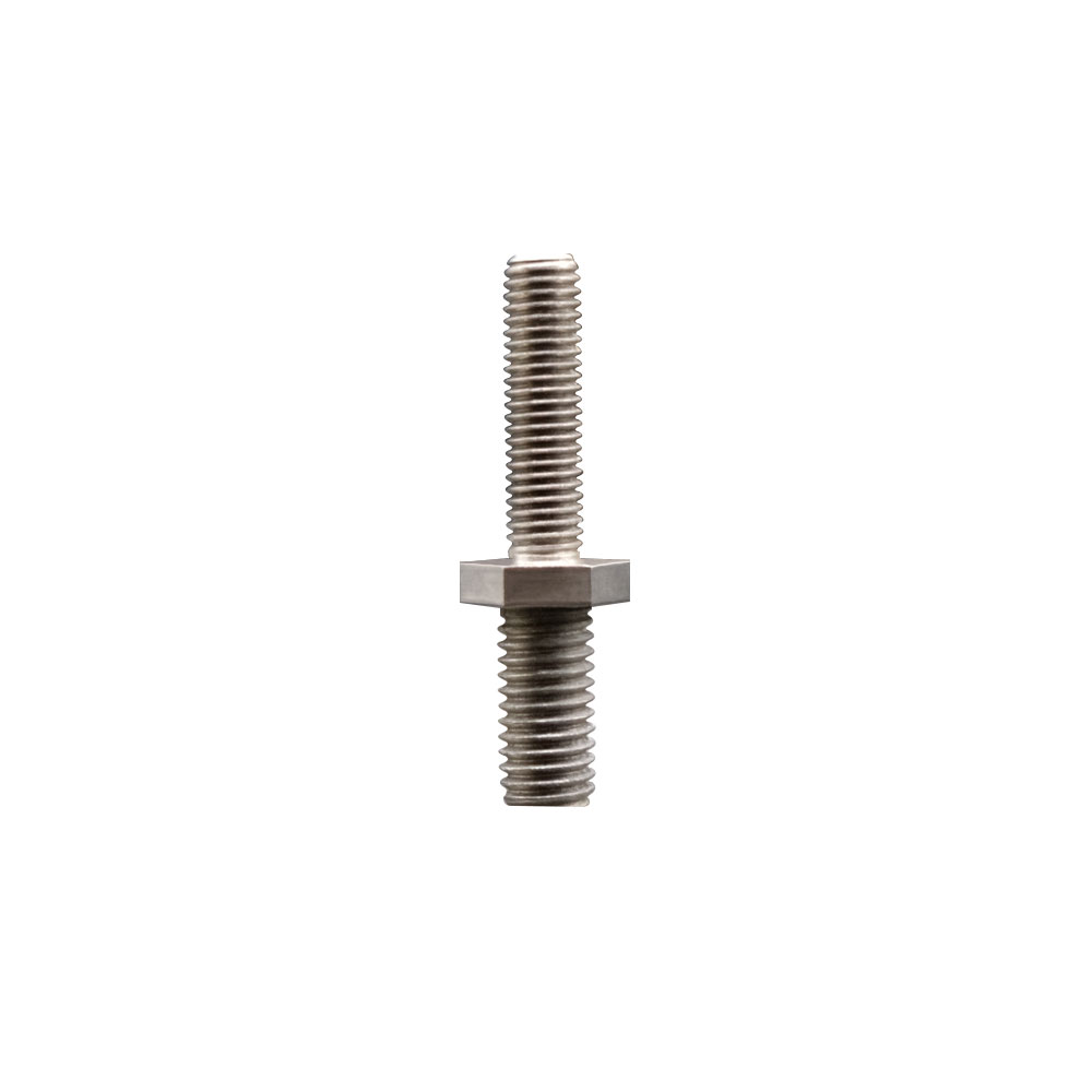 Stainless Steel Metric Threaded Stem for 1/2 Inch Bolt Hole Casters - 10mm Diameter - 1.50 TPI x 1-1/2 Inch Length - Service Caster Brand — photo 1