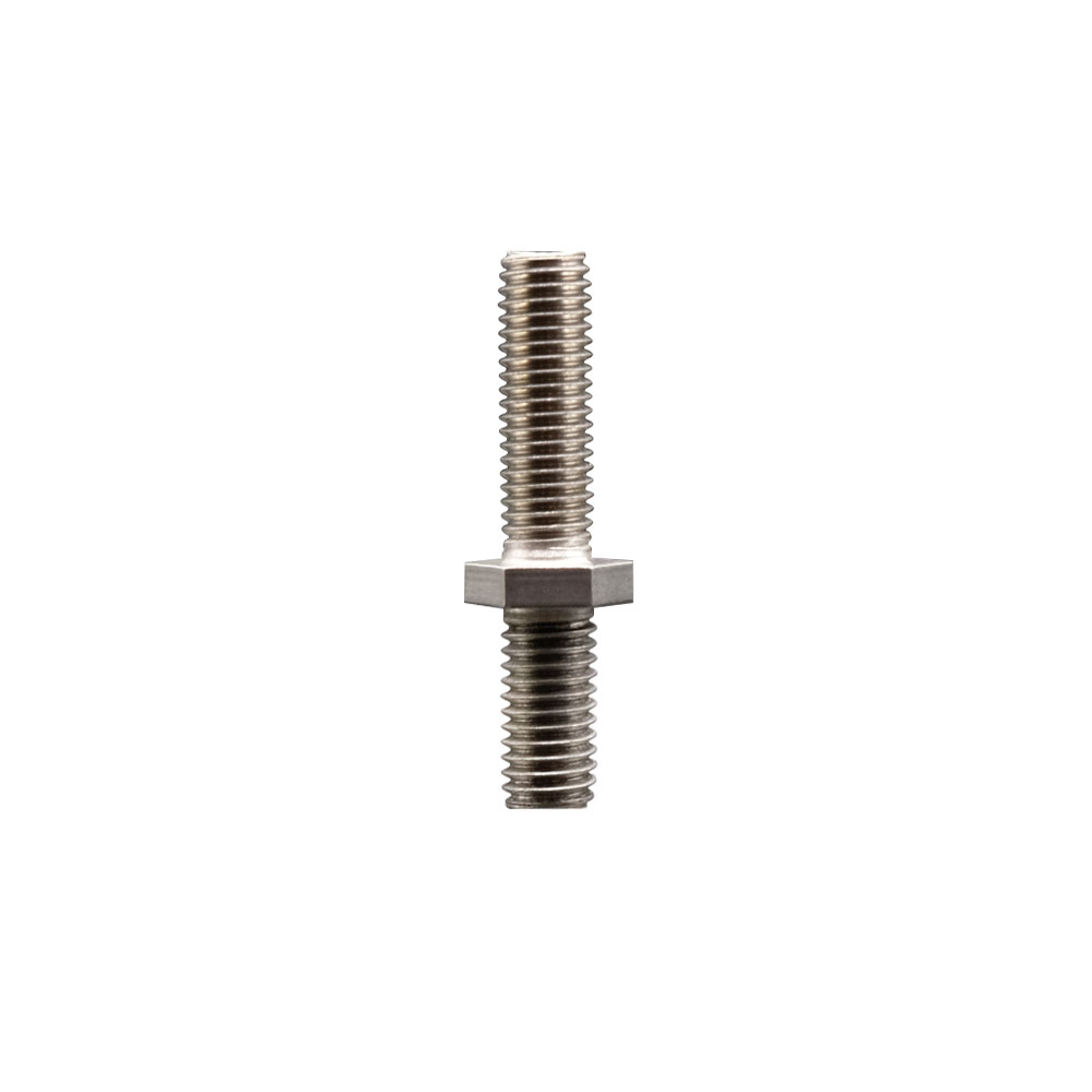 Stainless Steel Metric Threaded Stem for 1/2 Inch Bolt Hole Casters - 12mm Diameter - 1.75 TPI x 1-1/2 Inch Length - Service Caster Brand — photo 1