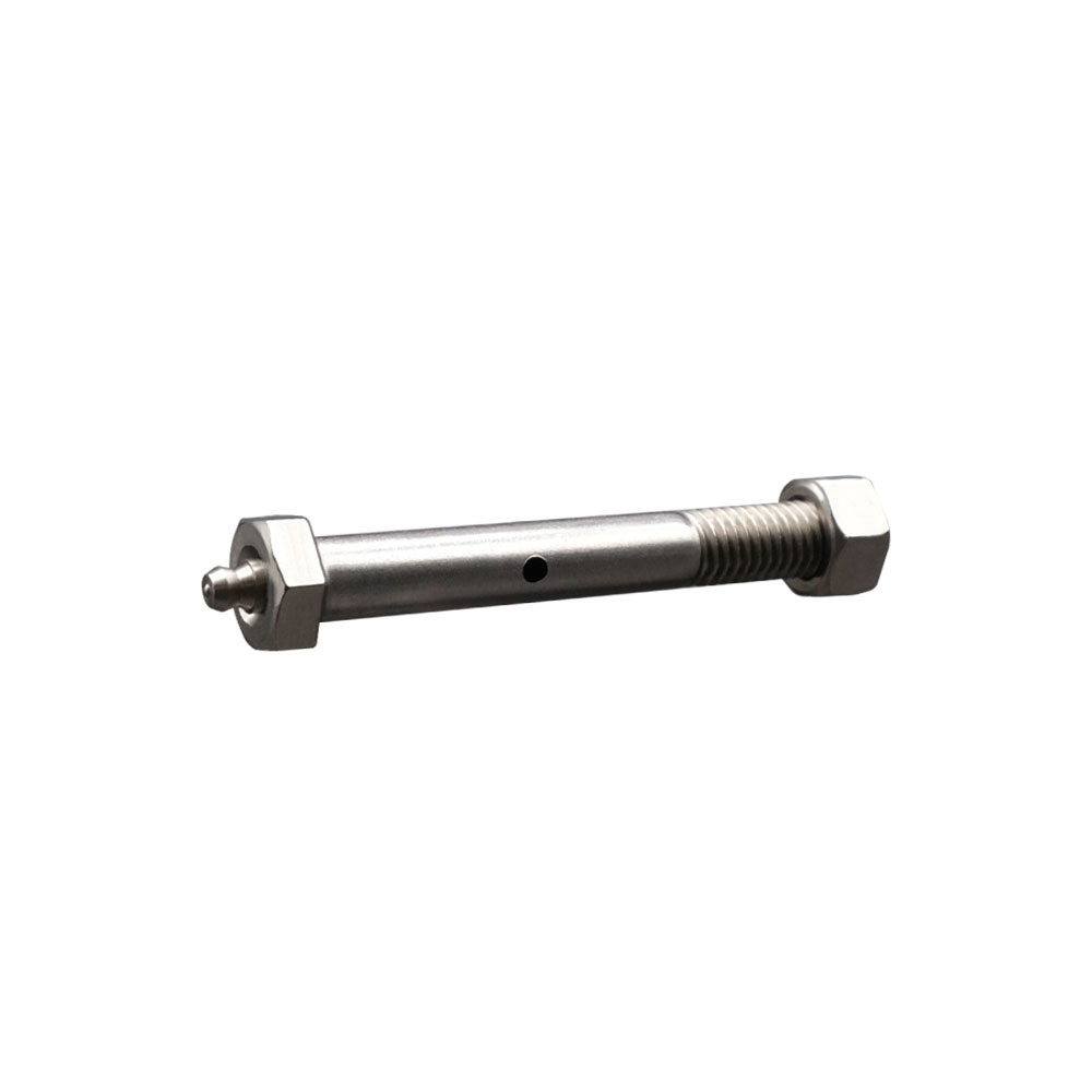 Stainless Steel Axle Kit with Grease Zerk Fitting for Industrial Caster Wheels - 1/2 Inch Diameter x 4 Inch Length - Service Caster Brand — photo 1