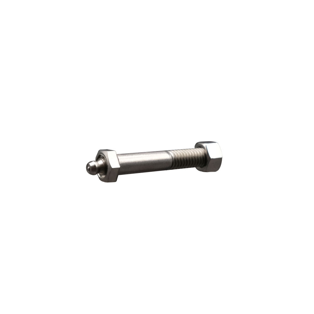 Stainless Steel Axle Kit with Grease Zerk Fitting for Industrial Caster Wheels - 3/8 Inch Diameter x 2-1/4 Inch Length - Service Caster Brand — photo 1