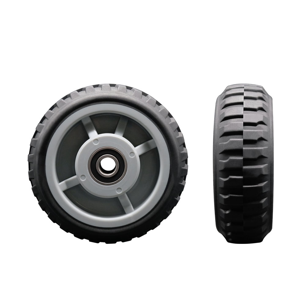 6" x 2" MudderTuffer Thermoplastic Rubber Wheel Only with Precision Ball Bearings - 1/2" Bore - 600 lbs. Capacity Per Wheel - Service Caster Brand — photo 1