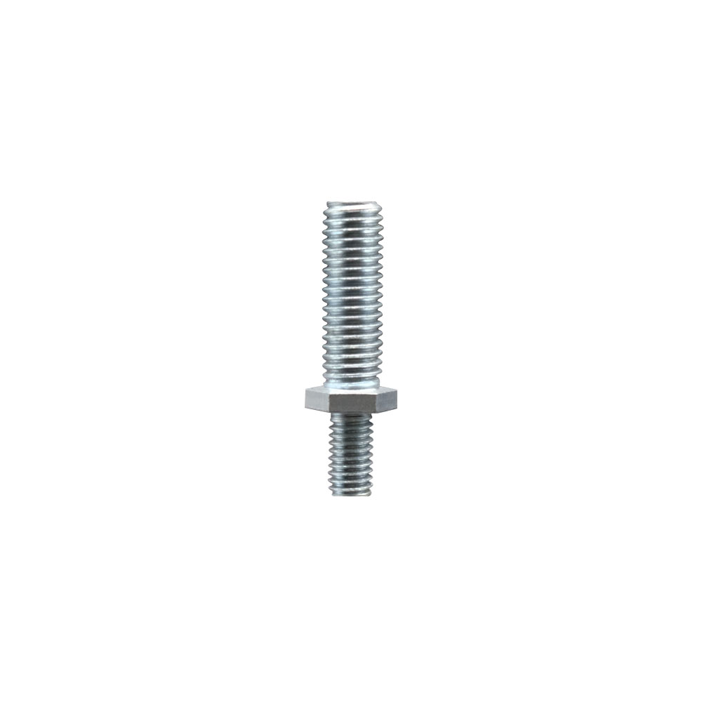 Zinc Plated Threaded Stem for 3/8 Inch Light Duty Bolt Hole Casters - 1/2 Inch Diameter - 13 TPI x 1-1/2 Inch Length - Service Caster Brand — photo 1