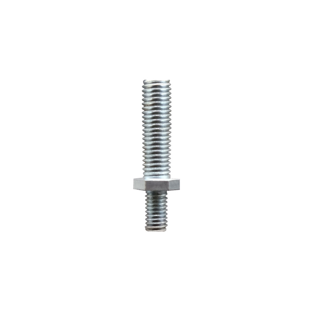 Zinc Plated Metric Threaded Stem for 3/8 Inch Light Duty Bolt Hole Casters - 12mm Diameter - 1.75 TPI x 1-1/2 Inch Length - Service Caster Brand — photo 1