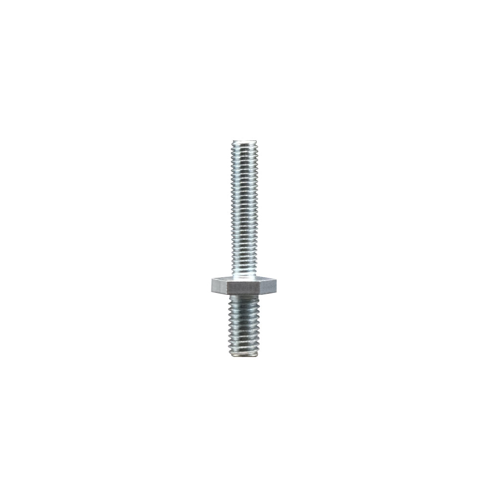 Zinc Plated Metric Threaded Stem for 3/8 Inch Light Duty Bolt Hole Casters - 8mm Diameter - 1.25 TPI x 1-1/2 Inch Length - Service Caster Brand — photo 1