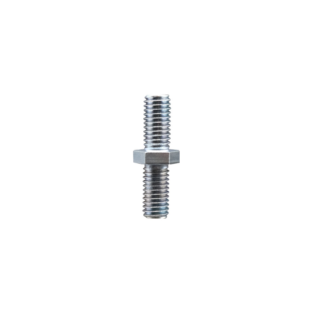 Zinc Plated Threaded Stem for 1/2 Inch Bolt Hole Casters - 1/2 Inch Diameter - 13 TPI x 1 Inch Length - Service Caster Brand — photo 1
