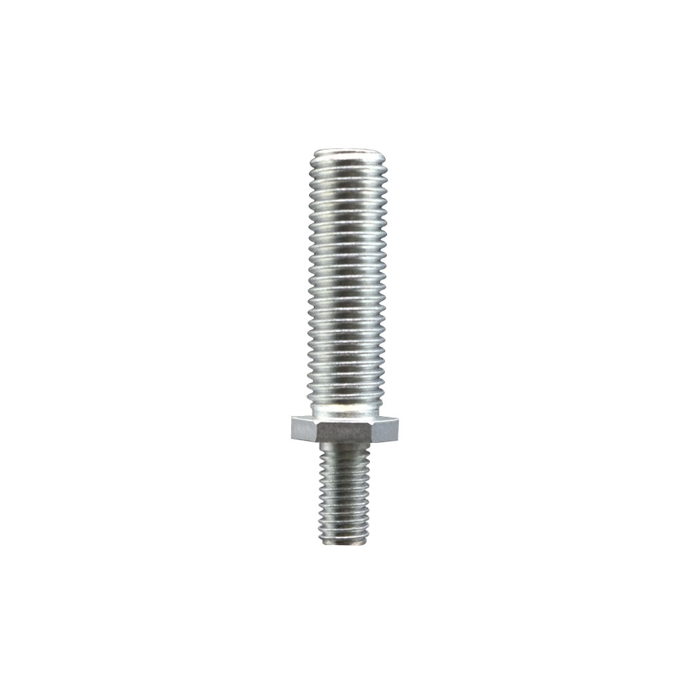 Zinc Plated Threaded Stem for 1/2 Inch Bolt Hole Casters - 3/4 Inch Diameter - 10 TPI x 2-1/2 Inch Length - Service Caster Brand — photo 1