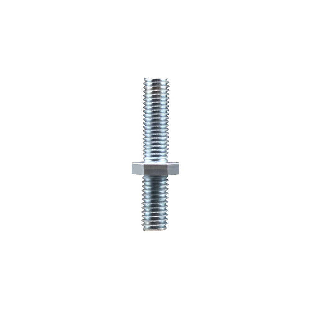 Zinc Plated Metric Threaded Stem for 1/2 Inch Bolt Hole Casters - 12mm Diameter - 1.75 TPI x 1-1/2 Inch Length - Service Caster Brand — photo 1