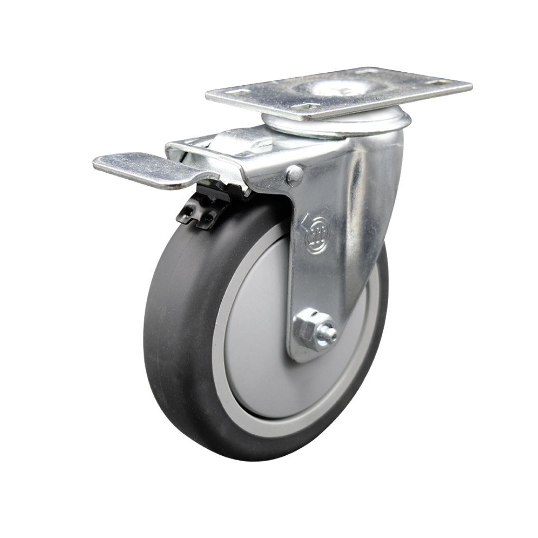 Cambro Dish Caddies Replacement Caster - 5 Inch Swivel Caster with Total Lock Brake - Service Caster Brand — photo 1