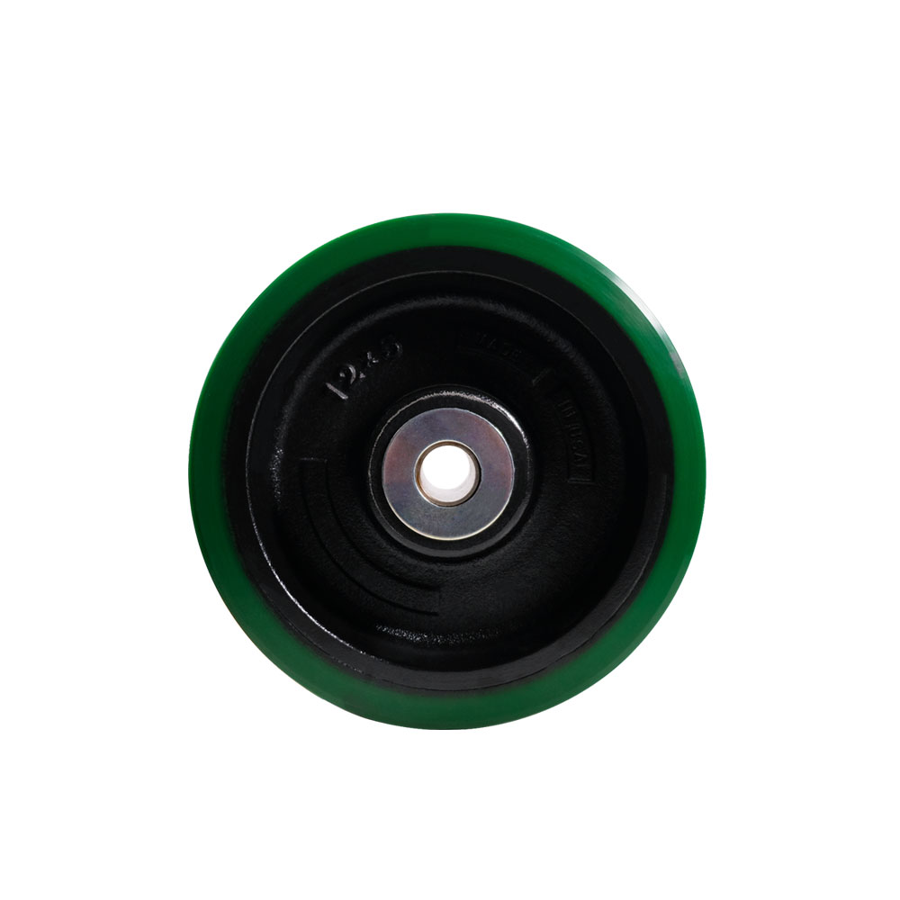 8" x 4" V-Groove Forged Steel Heavy Duty Wheel with Roller Bearing - 1" Bore - 8,400 lbs. Capacity Per Wheel - Service Caster Brand — photo 1