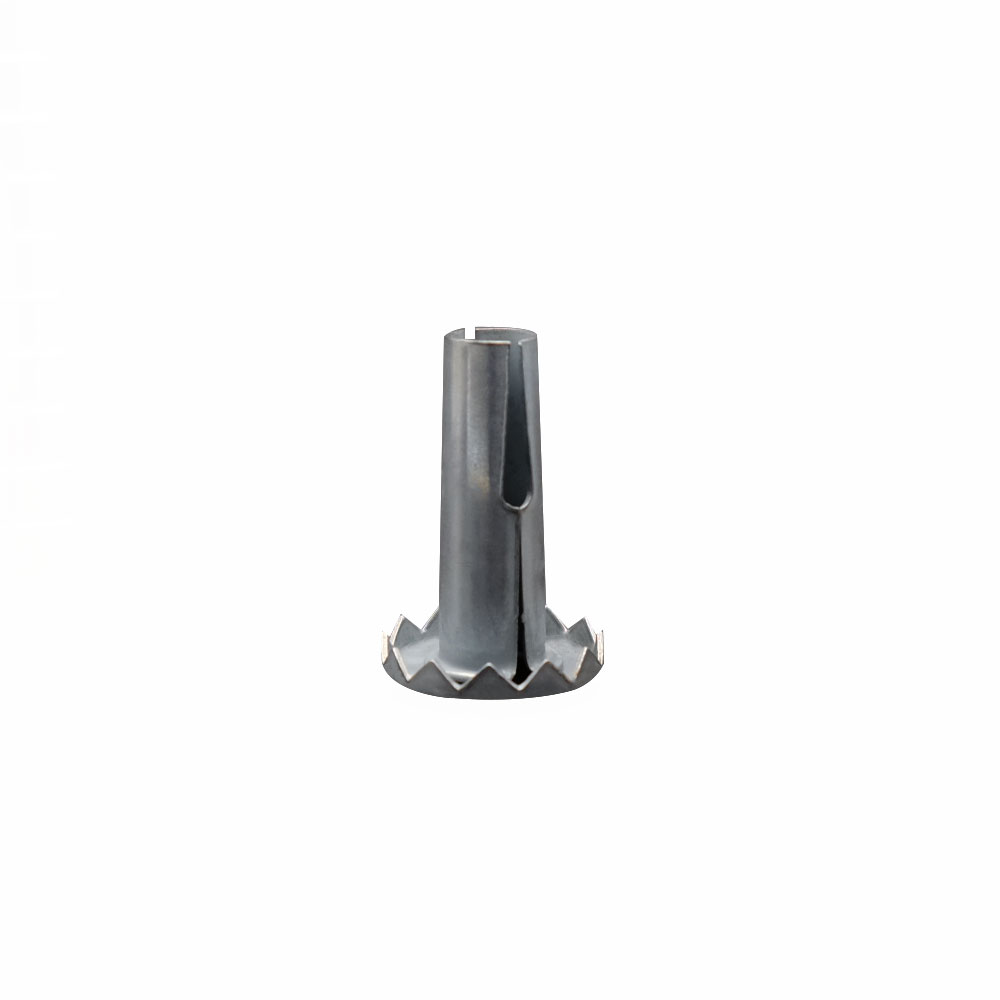 Metal Socket for Installation in Wood - Fits 5/16 Inch x 1-1/2 Inch Grip Neck Stem Chair and Furniture Casters - 3/8 Inch x 1-5/8 Inch Hole Required For Installation - Service Caster Brand — photo 1