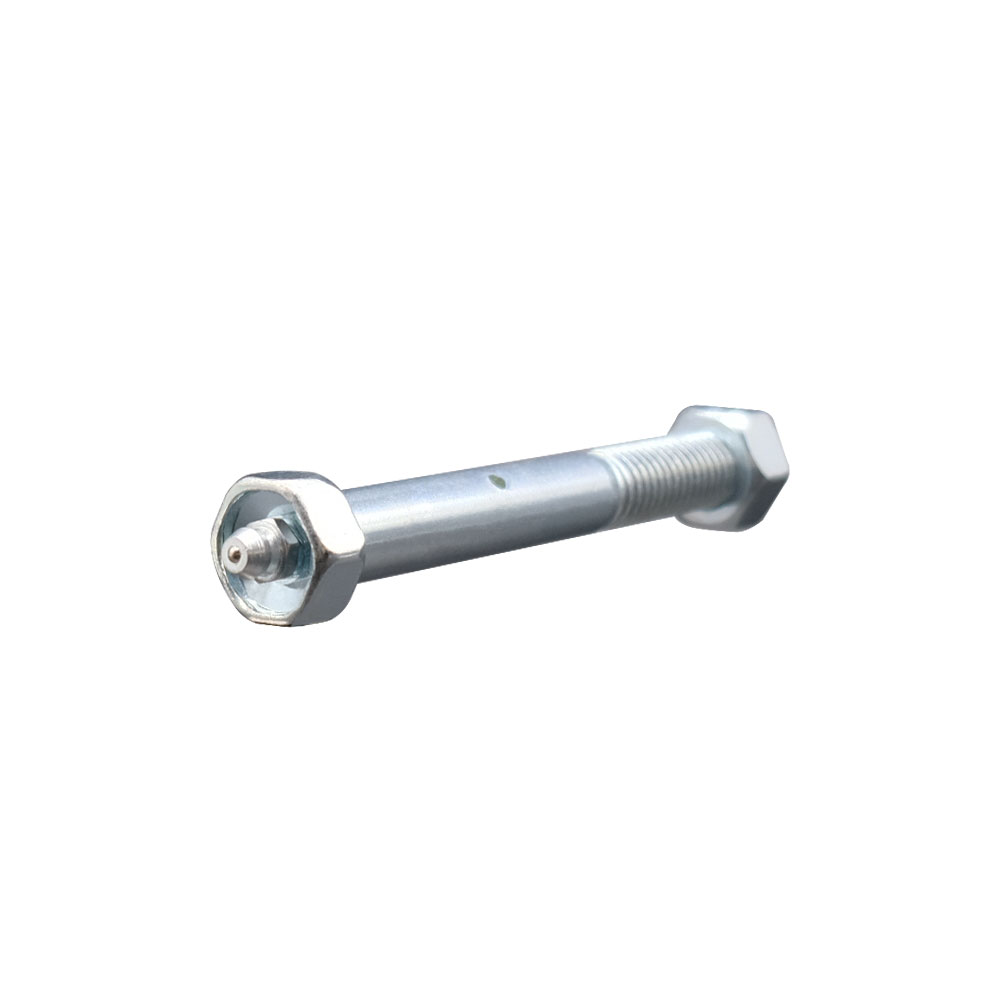 Zinc Plated Axle Kit with Grease Zerk Fitting for Industrial Caster Wheels - 1/2 Inch Diameter x 4 Inch Length - Service Caster Brand — photo 1