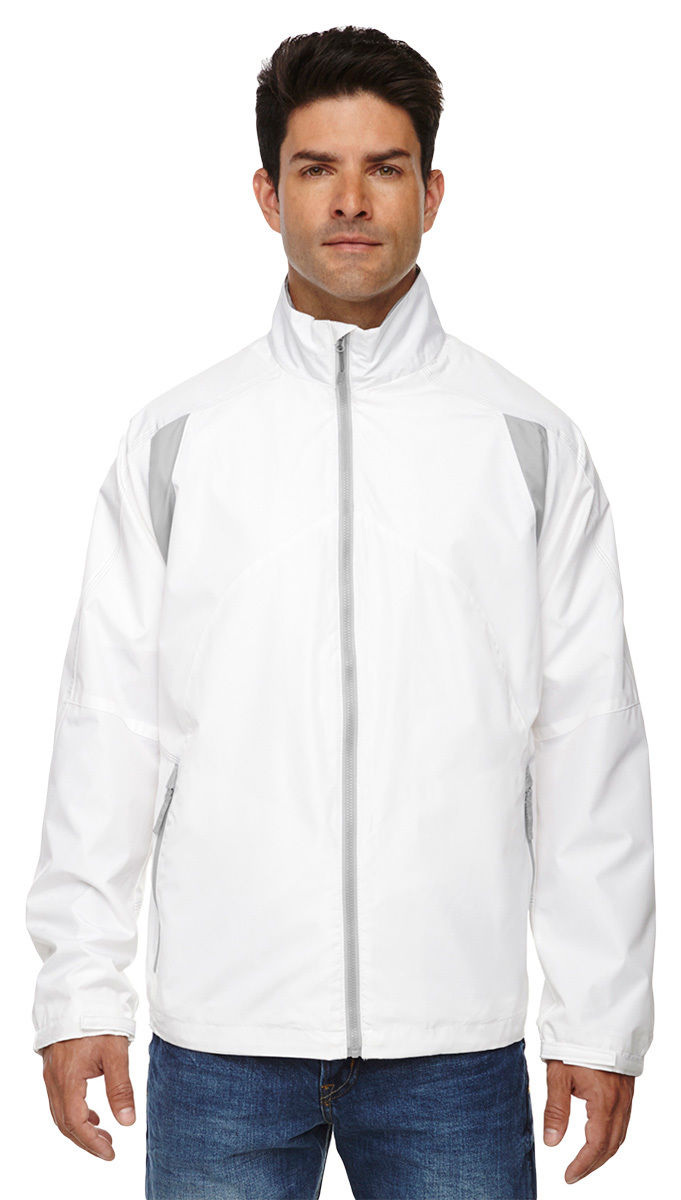 North End Men's Color Block Lightweight Casual Front Zipper Basic