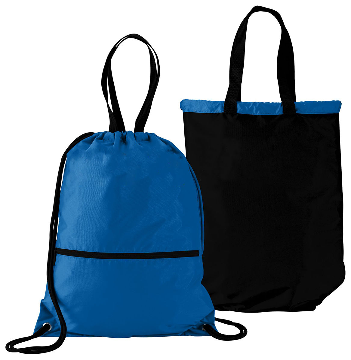 Augusta Sportswear Reversible Tote Bag Drawstring Nylon Sport Backpack