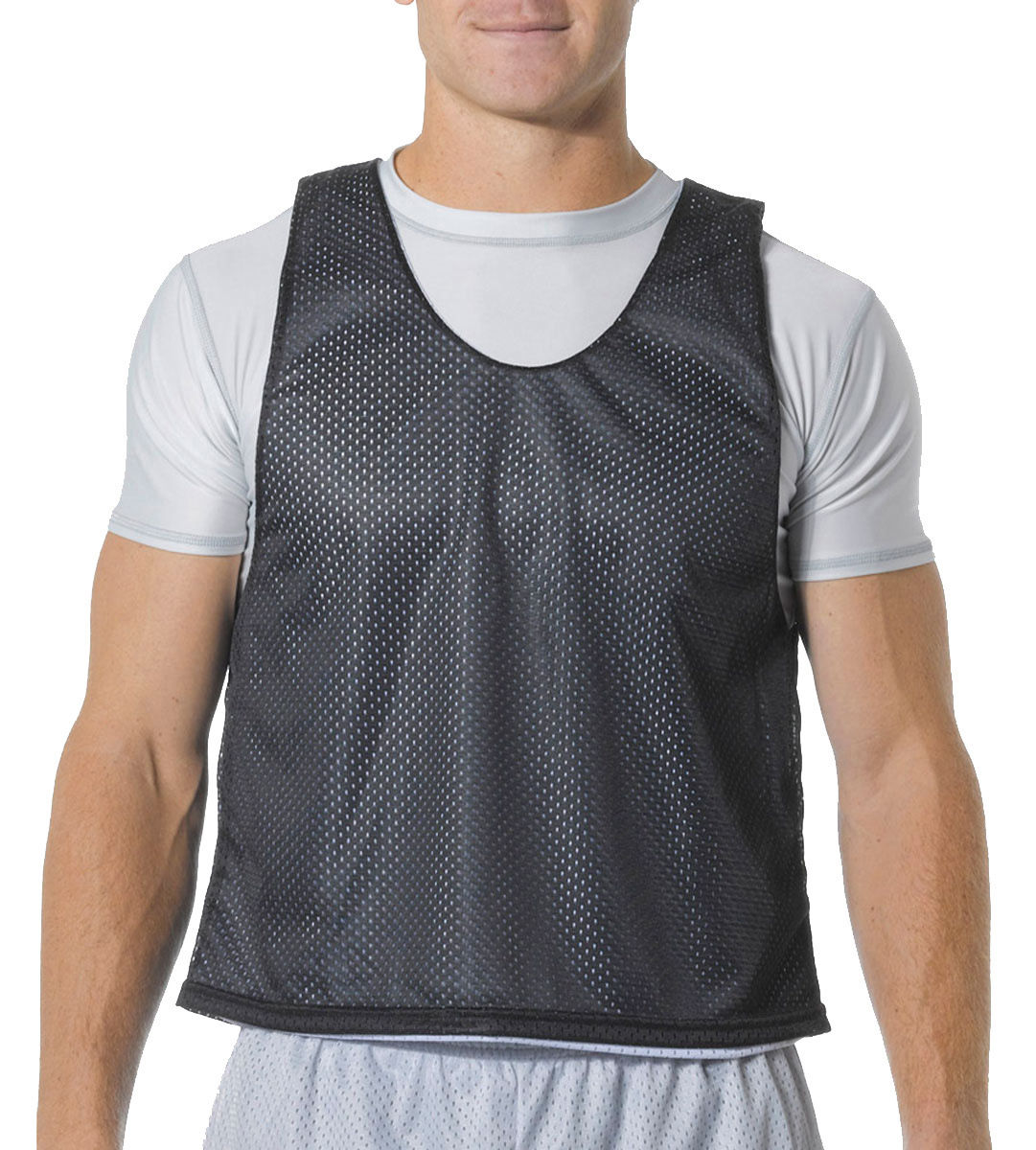 A4 Men's Lacrosse Reversible Polyester Sleeveless Practice Jersey S3XL