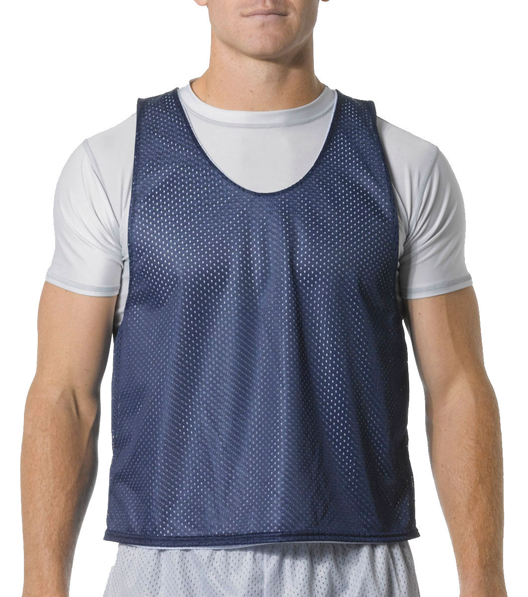 A4 Men's Lacrosse Reversible Polyester Sleeveless Practice Jersey S3XL