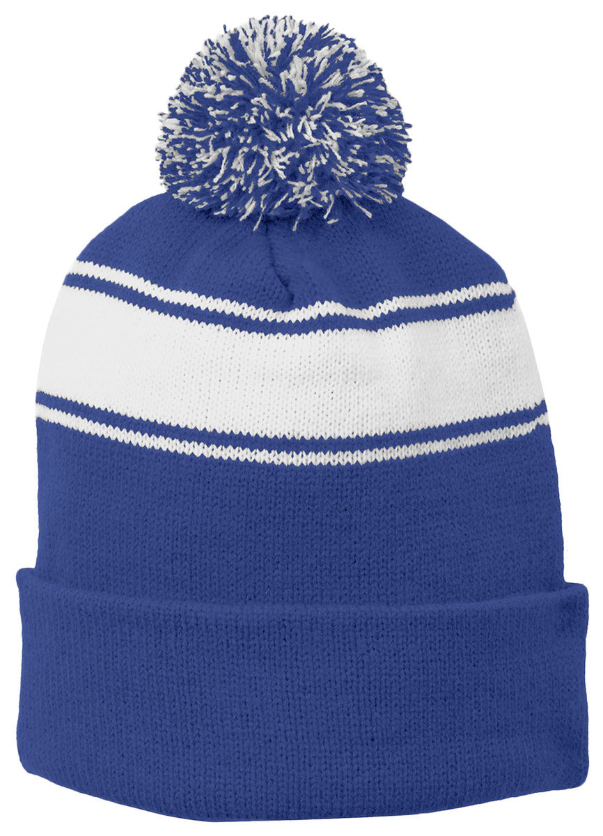 Acrylic Stripe Pom Pom 
