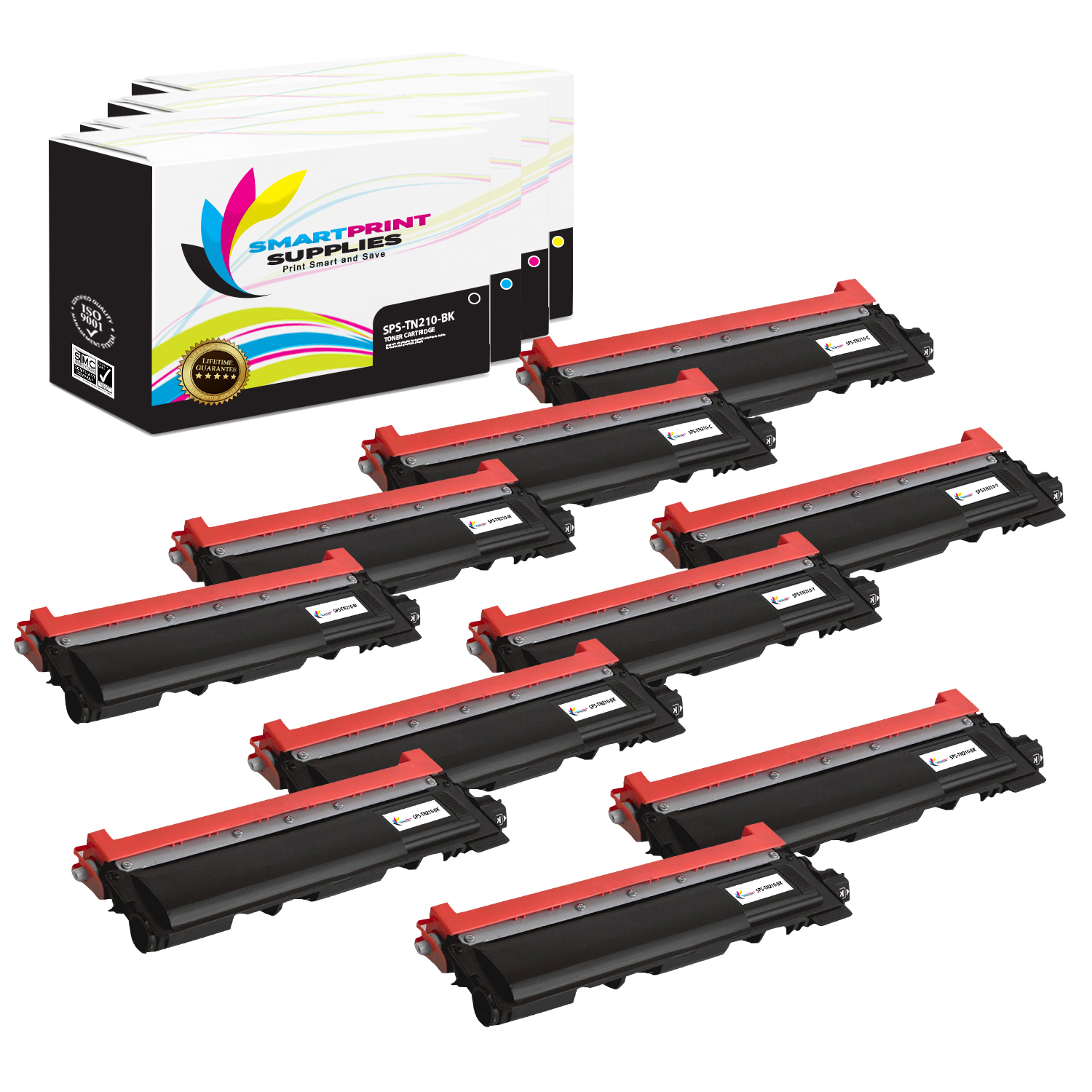 10x PK TN210 Premium Toner For Brother MFC-9010CN MFC-9120CN HL-3075CW MFC-9010
