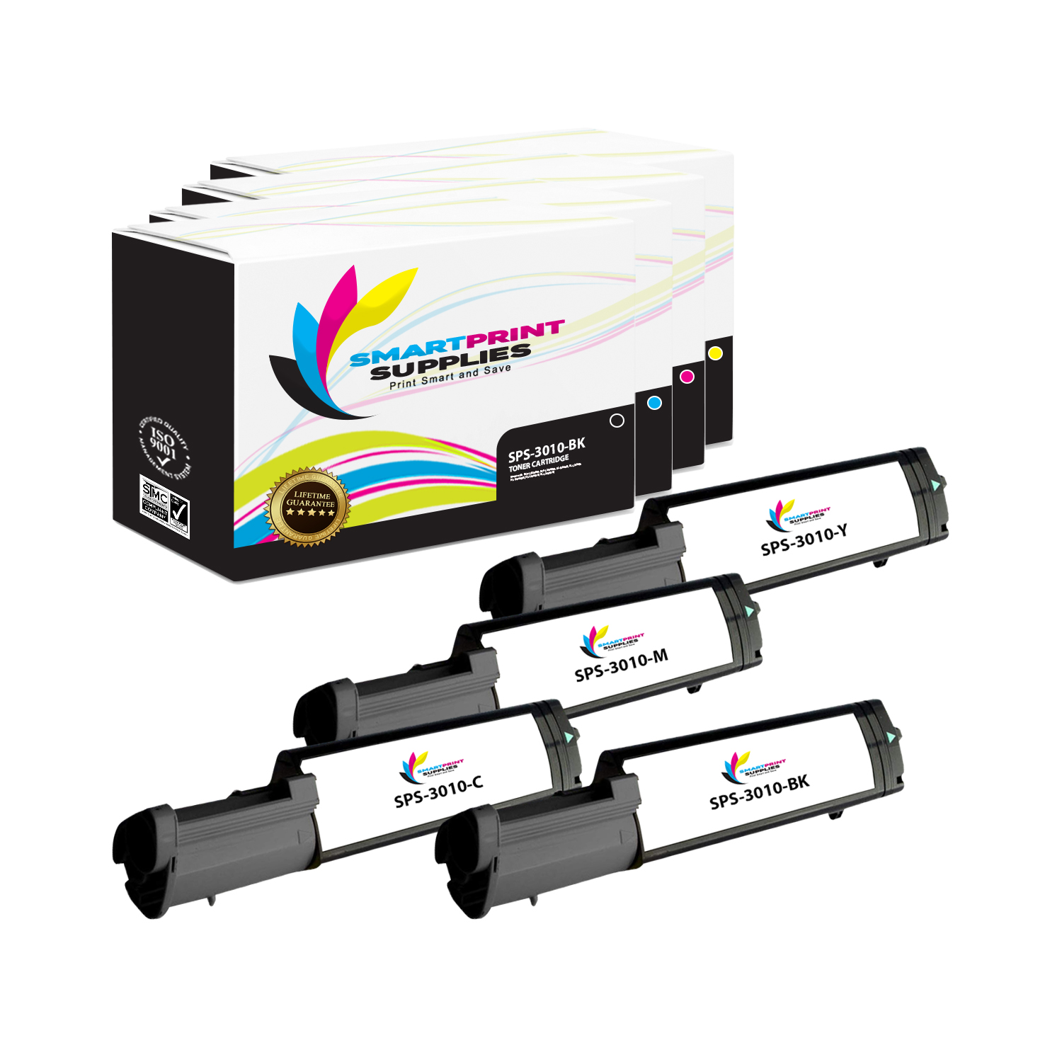 Smart Print Supplies Compatible 341-3571 Cyan Toner Cartridge Replacement for Dell 3010CN Printers 4,000 Pages