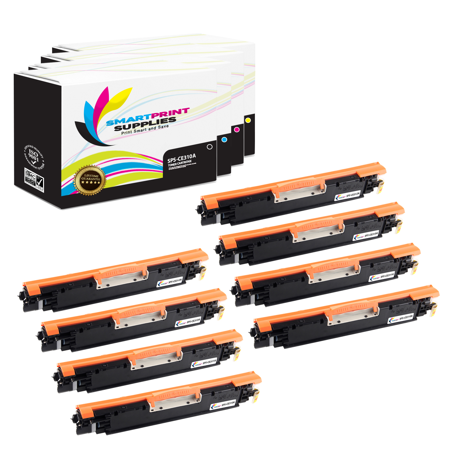 2PK CE311A 126A Cyan Toner Cartridge For HP Color LaserJet 100 MFP M175nw M175A