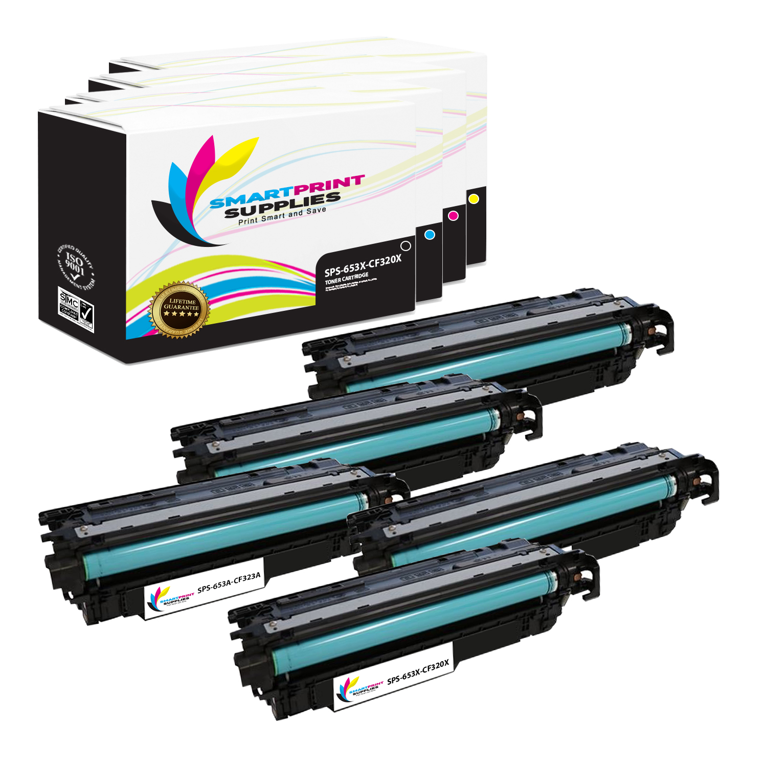 NEW HP CF320X Black Toner Cartridge 653X Genuine