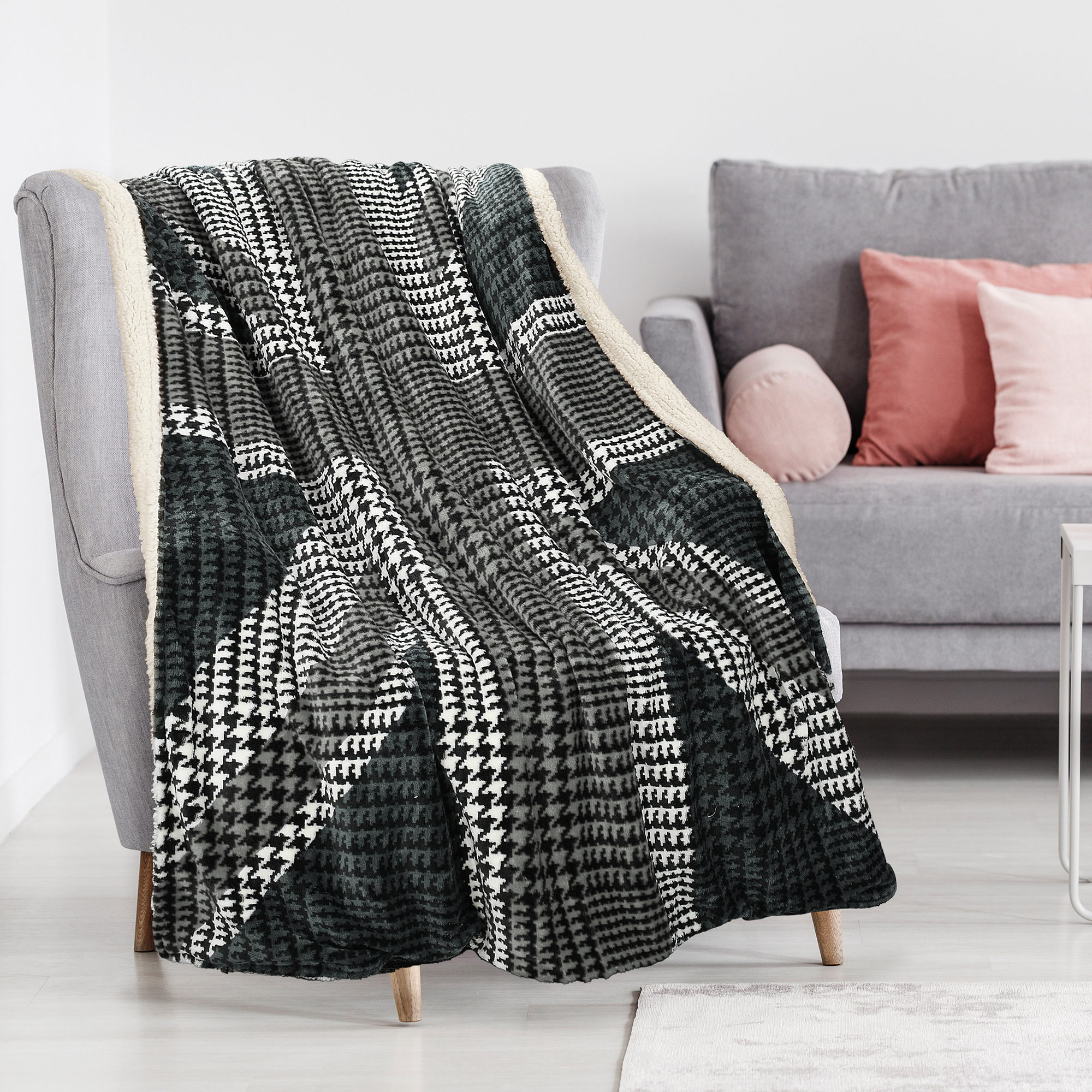 UK Flag Fleece Blanket Super Soft Sherpa Throw Blanket Comfort