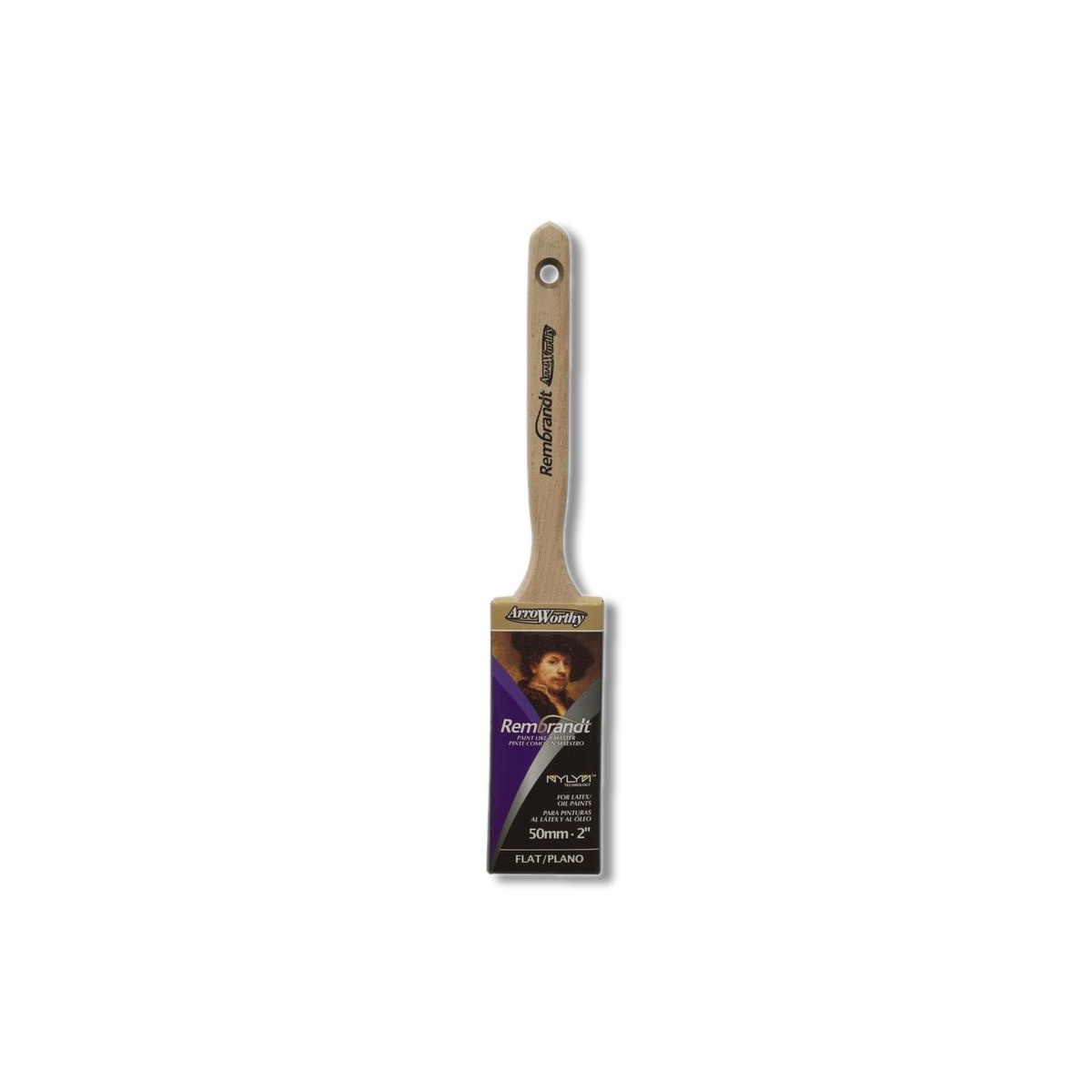 ArroWorthy Rembrandt 2 in Medium Stiff Flat Paint Brush 6410-2