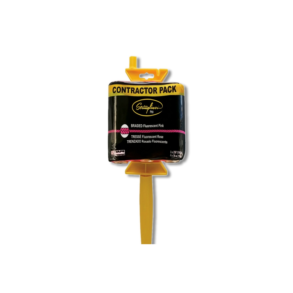 Stringliner PRO Mason's 250 ft Fluorescent Pink Fine Braided Line SL45162AC