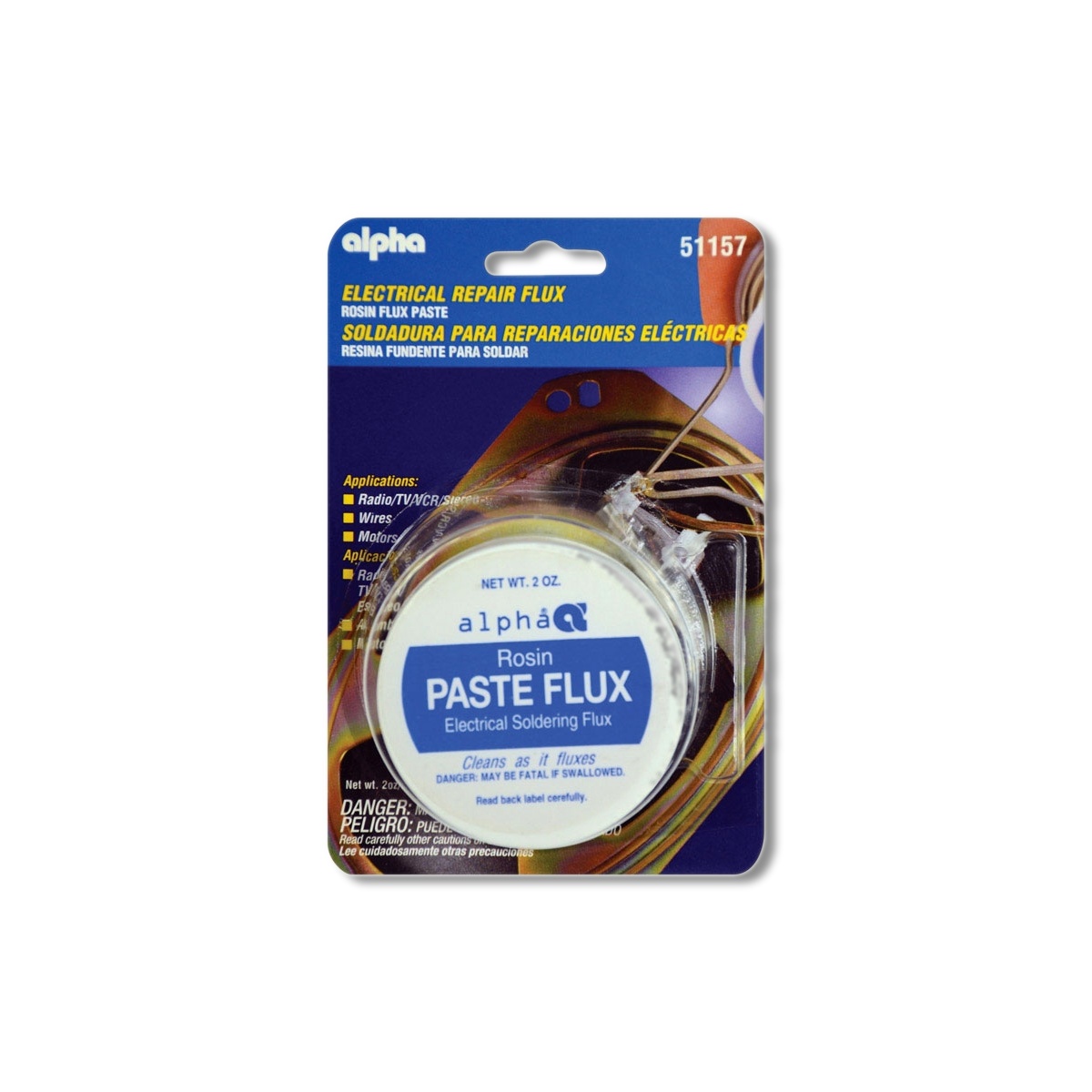 Alpha Metals 2 oz Lead-Free Rosin Core Flux Paste AM51157