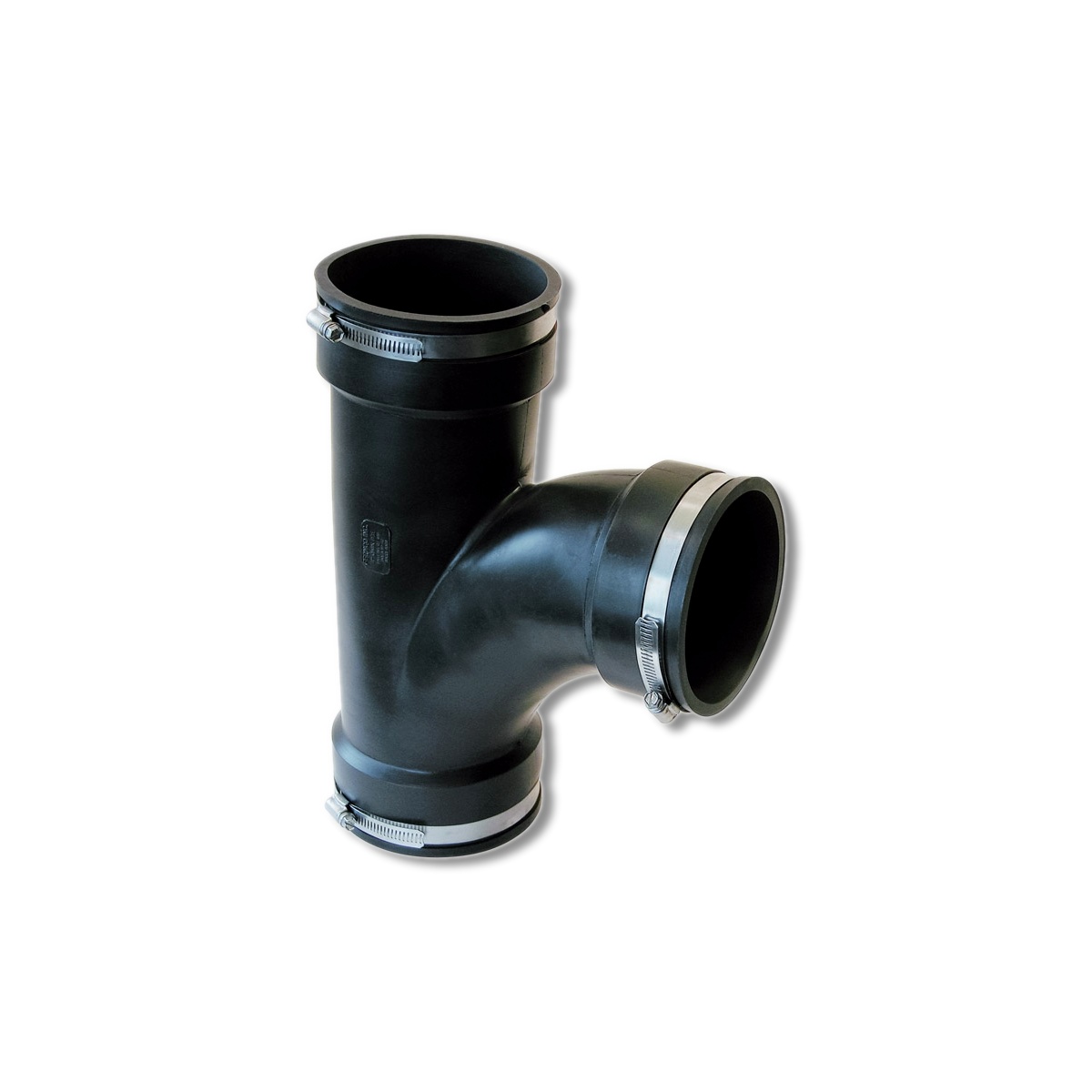 Fernco Schedule 40 4 in Hub X 4 in Hub PVC Tee PQT-400 - Picture 1 of 2