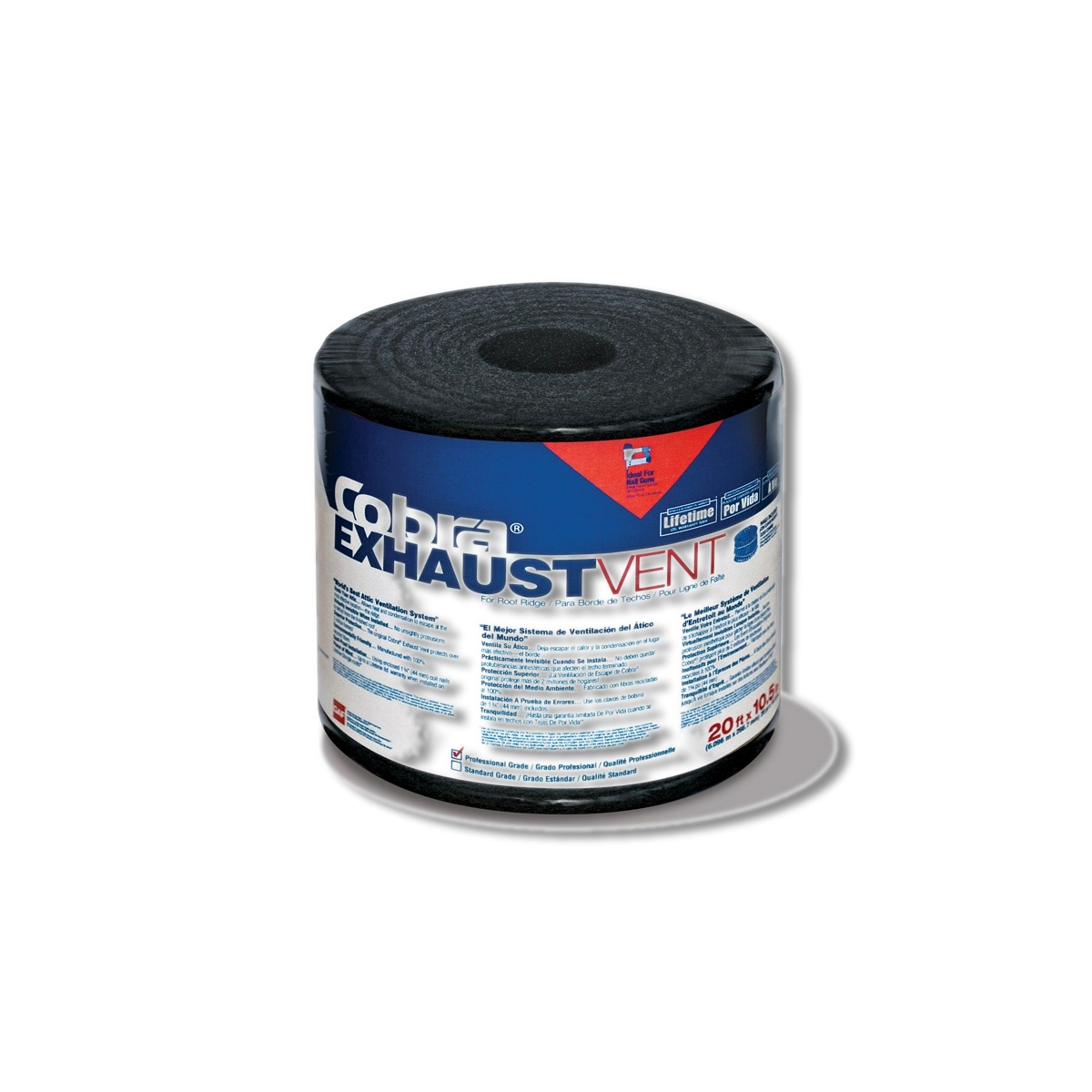 GAF Cobra 0.75 in X 10.5 in X 240 in Shingle Over Ridge Vent CGRV10520