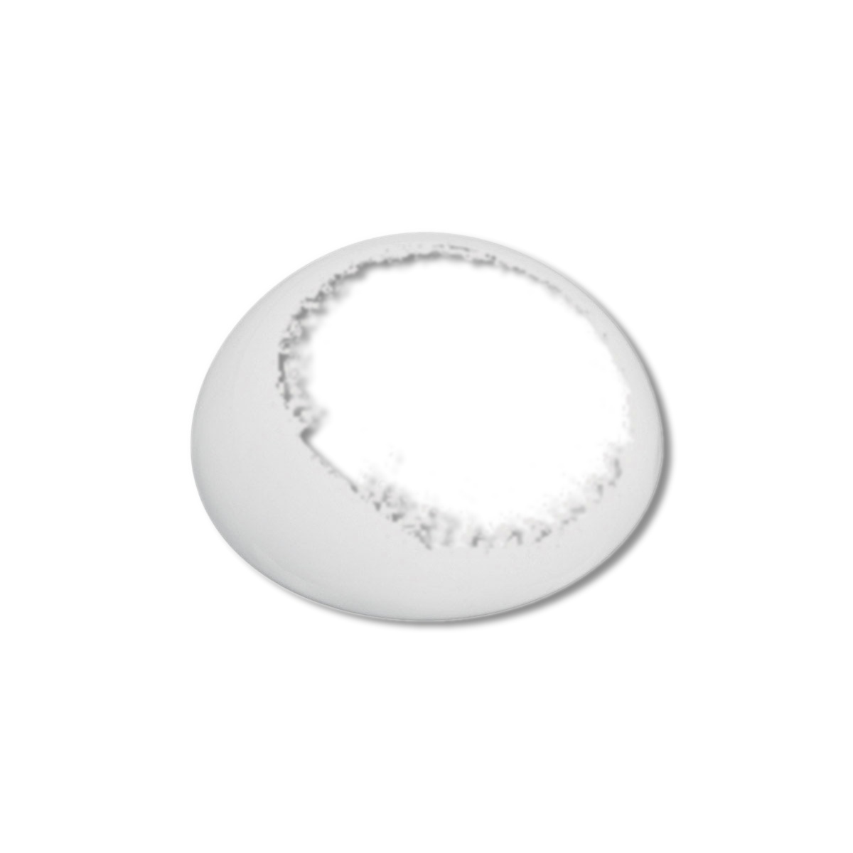 National Hardware Plastic White Soft Round Door Stop Mounts to 2.25 in N213-561