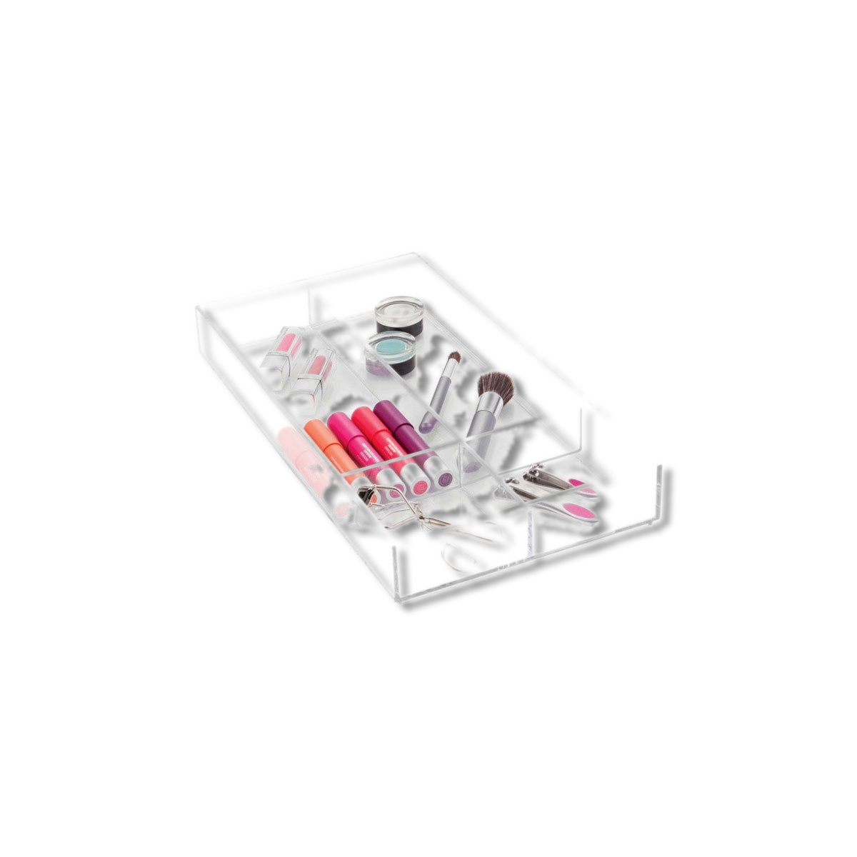iDesign 2 in X 16 in X 8 in Plastic Cosmetic Organizer 40850