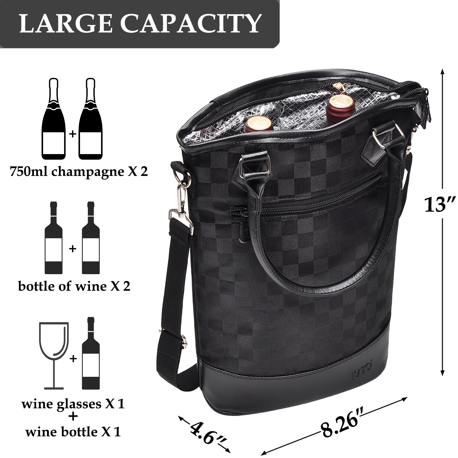 Download Tirrinia Insulated Wine Carrier Tote-2 Bottle Cooler Bag ... Yellowimages Mockups