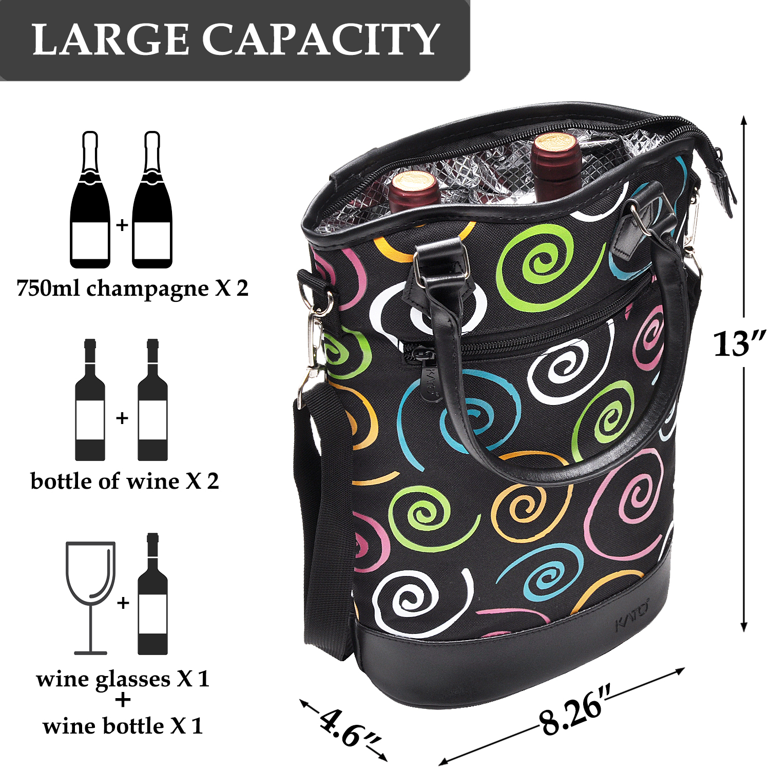 2 bottle cooler bag