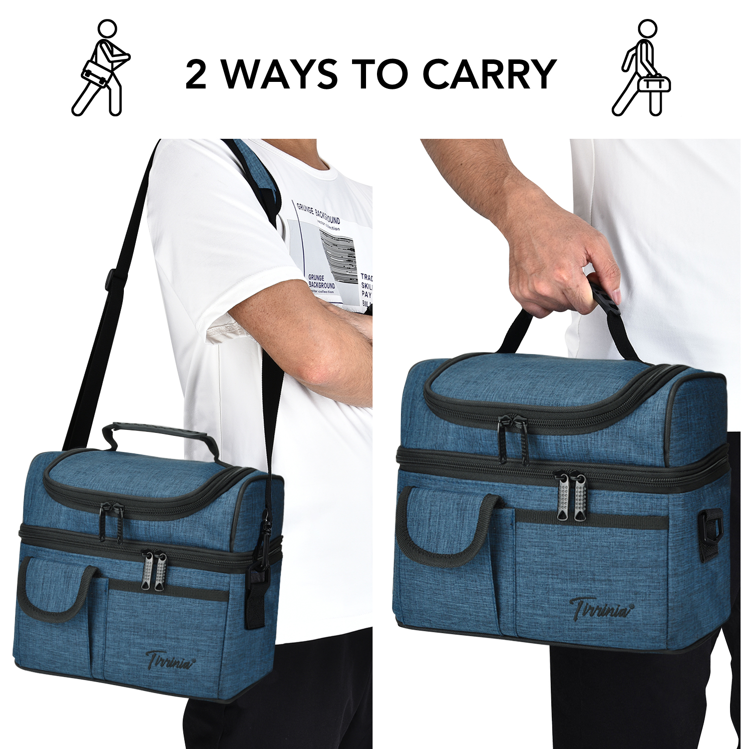 Insulated Lunch Bag Adult Lunch Box for Work School Men Women Kids Leakproof - Picture 28 of 61