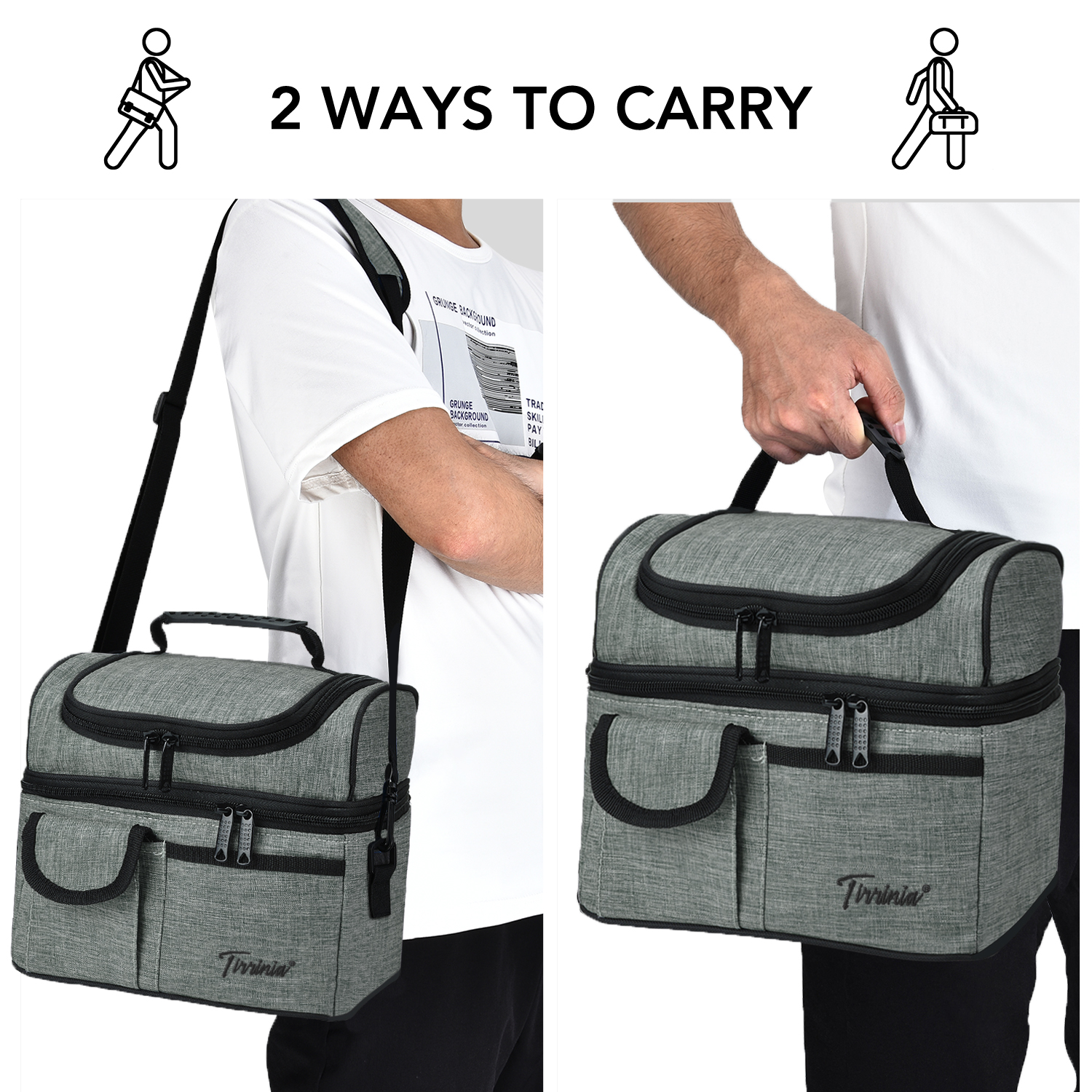 Insulated Lunch Bag Adult Lunch Box for Work School Men Women Kids Leakproof - Picture 44 of 61
