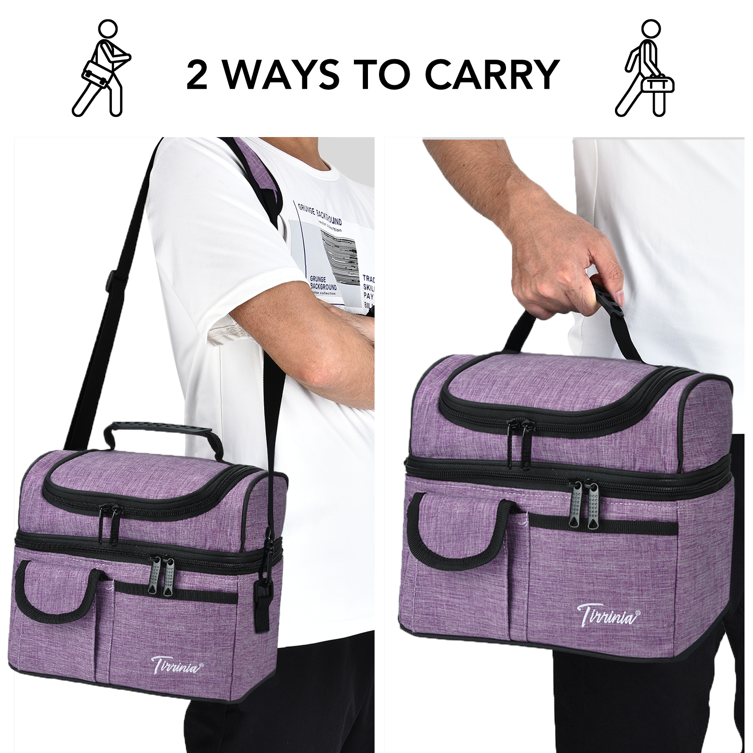 Insulated Lunch Bag Adult Lunch Box for Work School Men Women Kids Leakproof - Picture 52 of 61