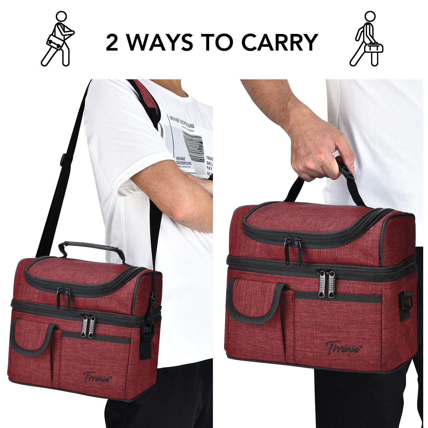 Insulated Lunch Bag Adult Lunch Box for Work School Men Women Kids Leakproof - Picture 60 of 61
