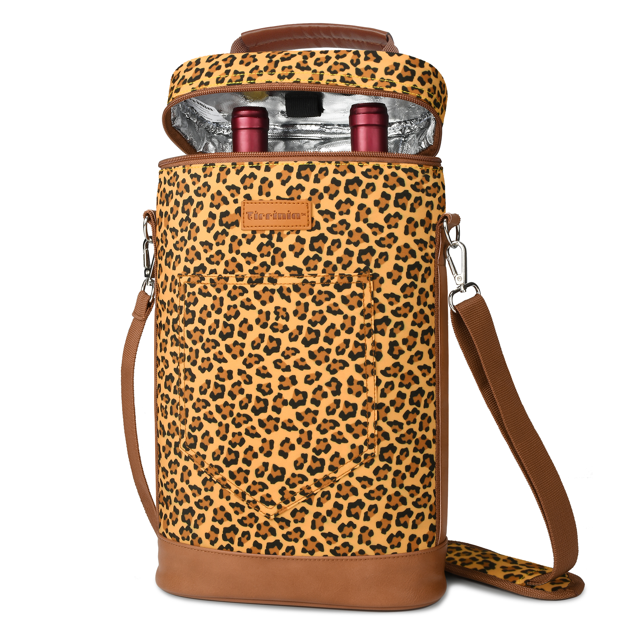 Wine Carrier Bag Insulated 2 Bottle Cooler Protection Carrying Tote Travel - Picture 30 of 79