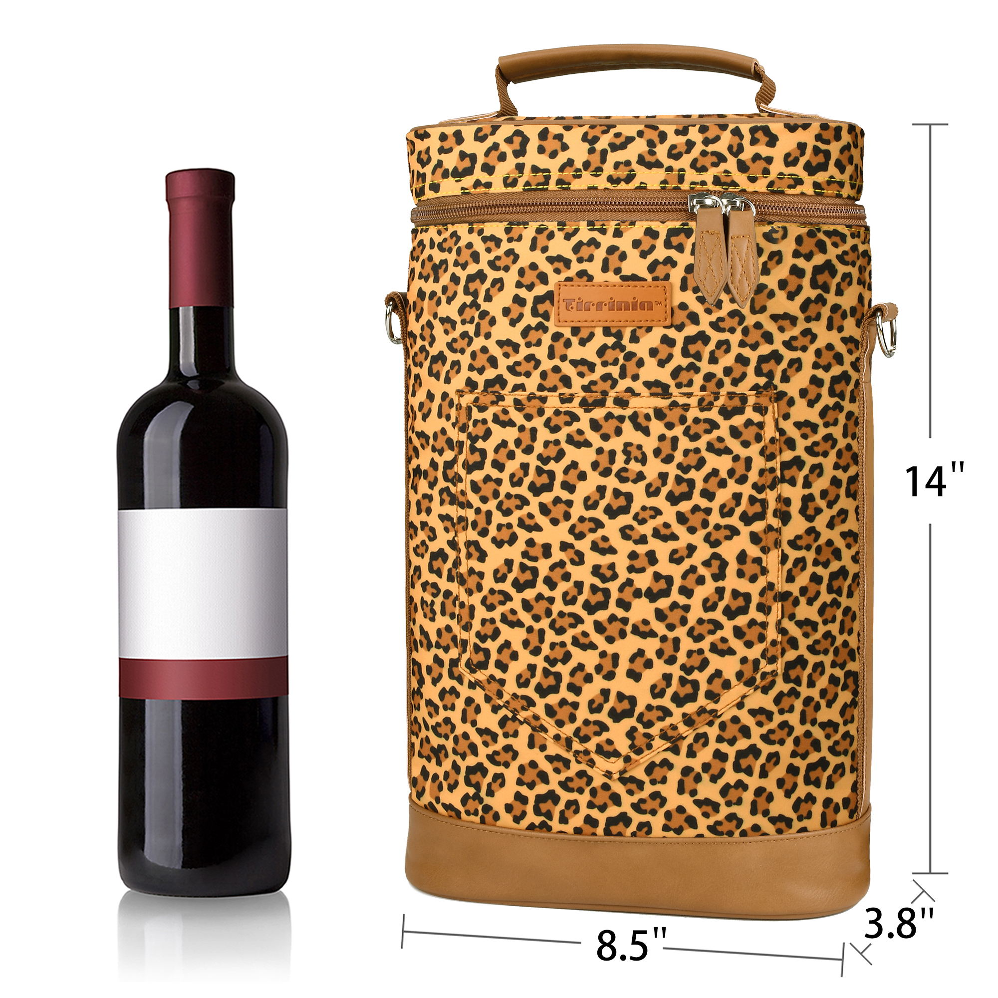 Wine Carrier Bag Insulated 2 Bottle Cooler Protection Carrying Tote Travel - Picture 33 of 79