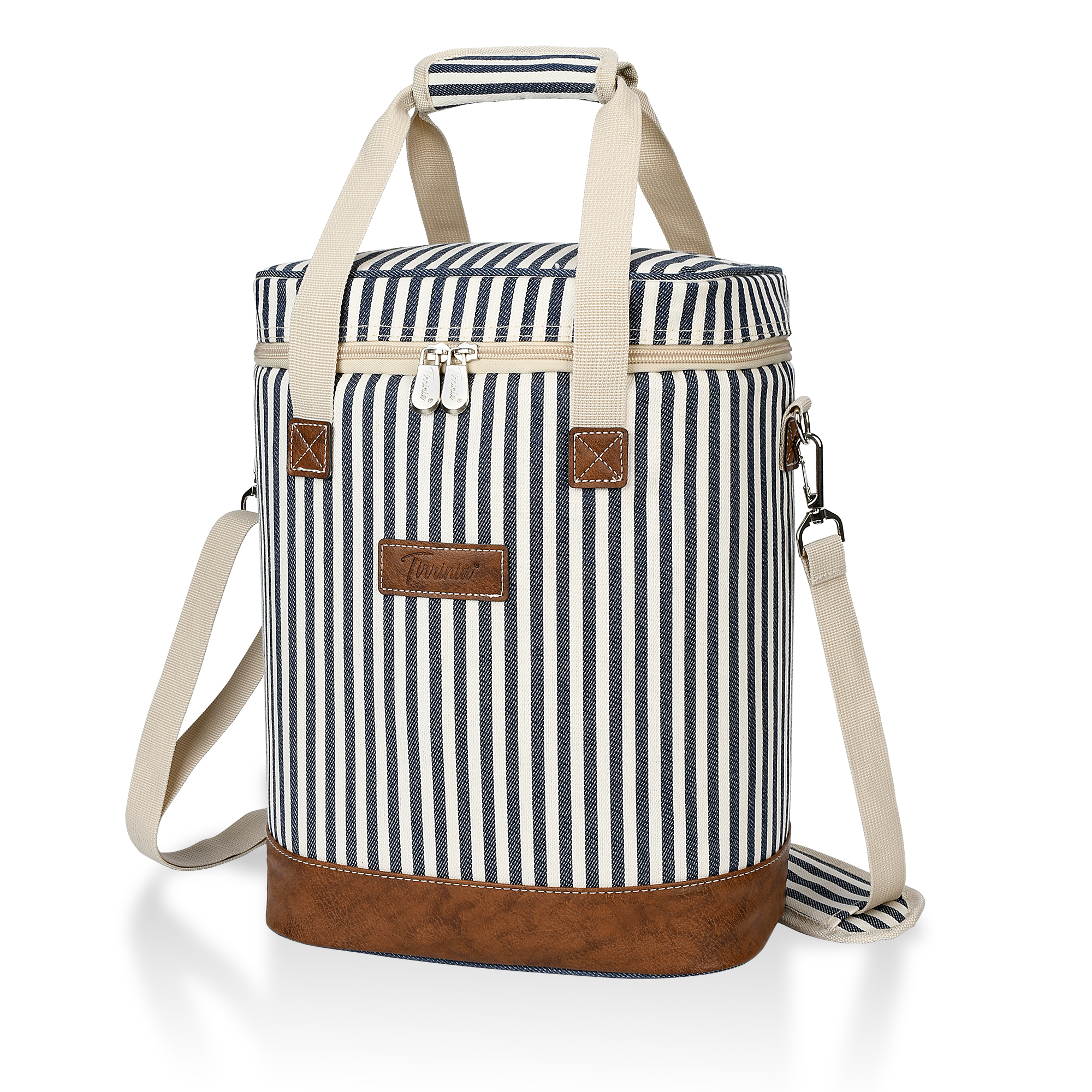 Wine Carrier Bag Insulated 6 Bottle Cooler Protection Carrying Tote Case Travel - Picture 15 of 35