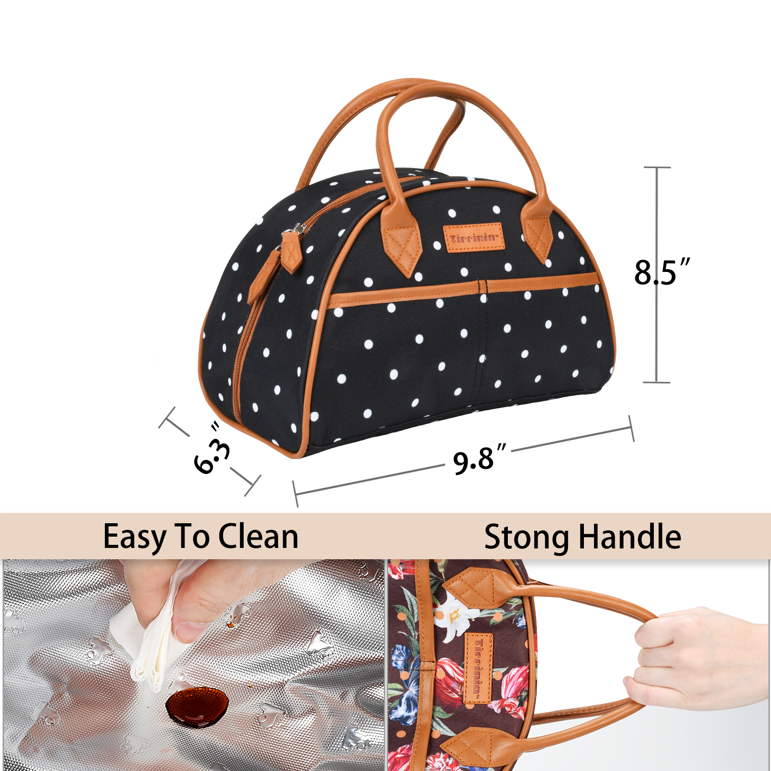 Insulated Lunch Bag Cooler Bag Tote Lunch Box Work Picnic for Women Men Kids - Picture 24 of 99