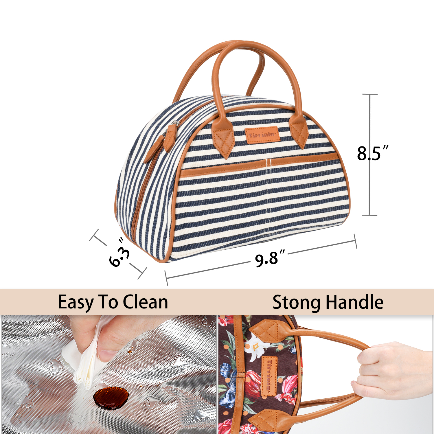 Insulated Lunch Bag Cooler Bag Tote Lunch Box Work Picnic for Women Men Kids - Picture 60 of 99
