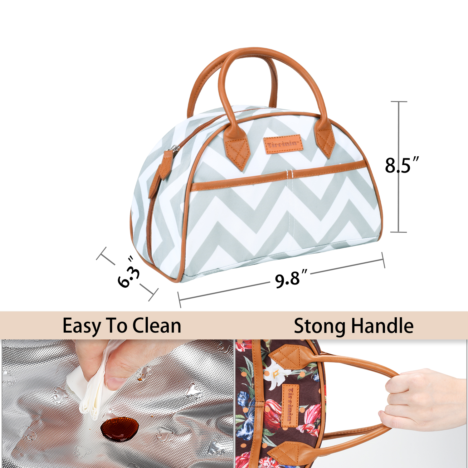 Insulated Lunch Bag Cooler Bag Tote Lunch Box Work Picnic for Women Men Kids - Picture 67 of 99