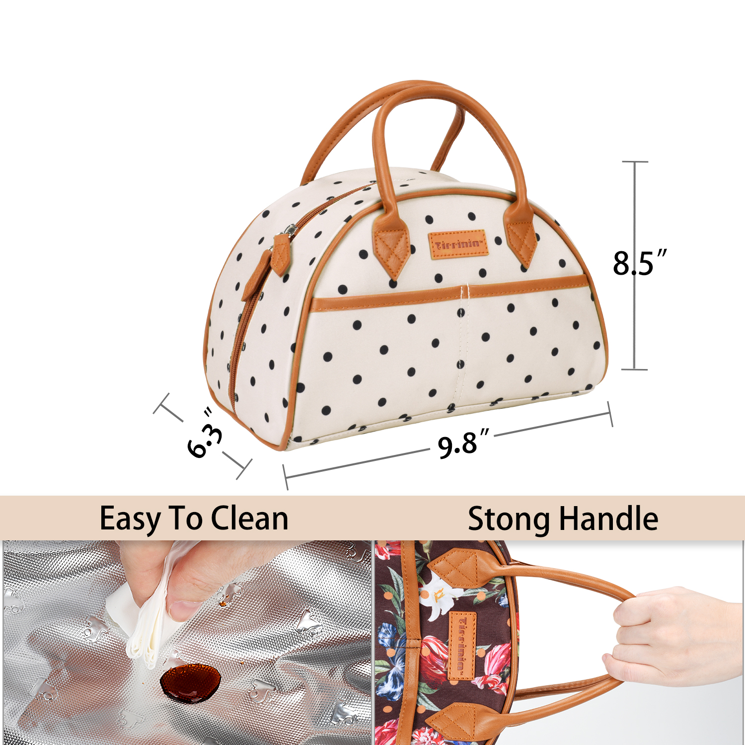Insulated Lunch Bag Cooler Bag Tote Lunch Box Work Picnic for Women Men Kids - Picture 74 of 99