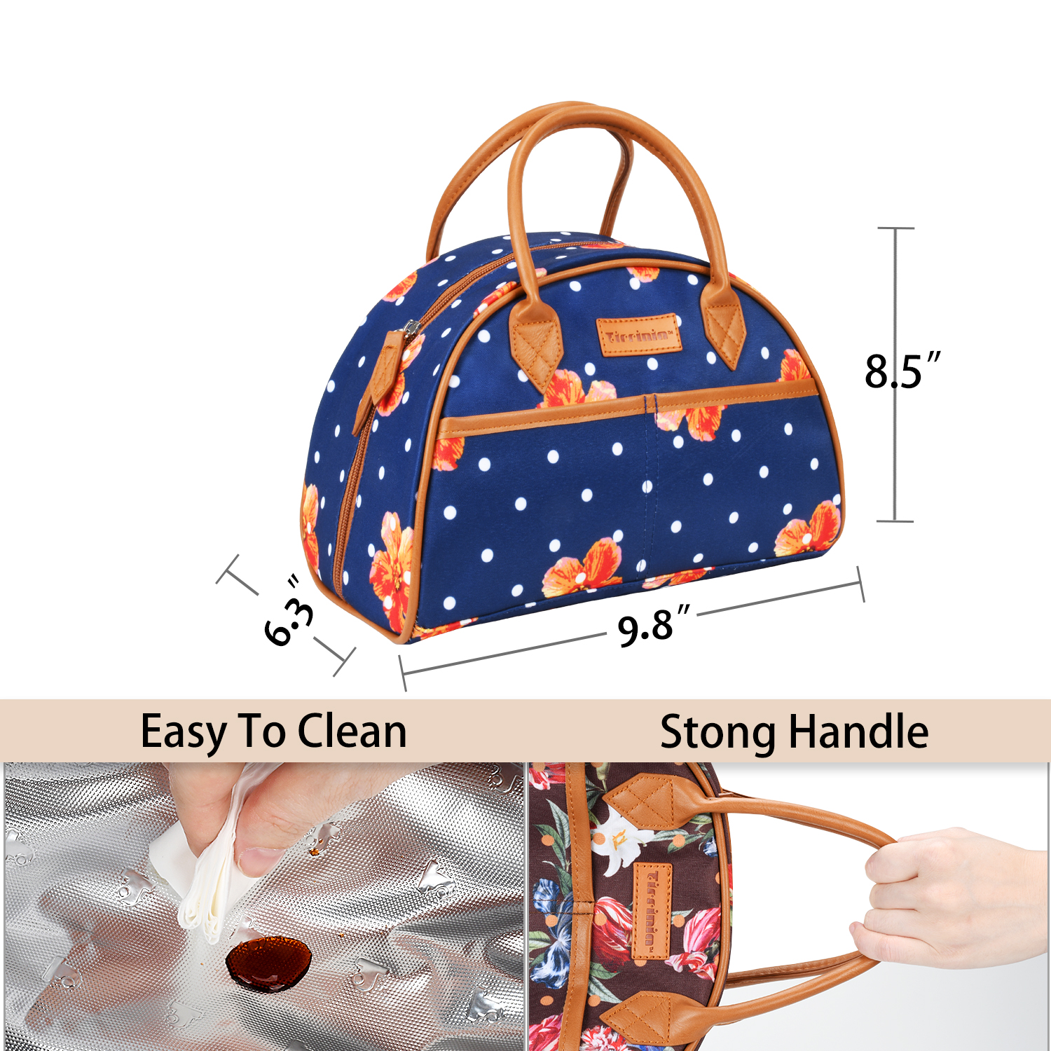 Insulated Lunch Bag Cooler Bag Tote Lunch Box Work Picnic for Women Men Kids - Picture 32 of 99