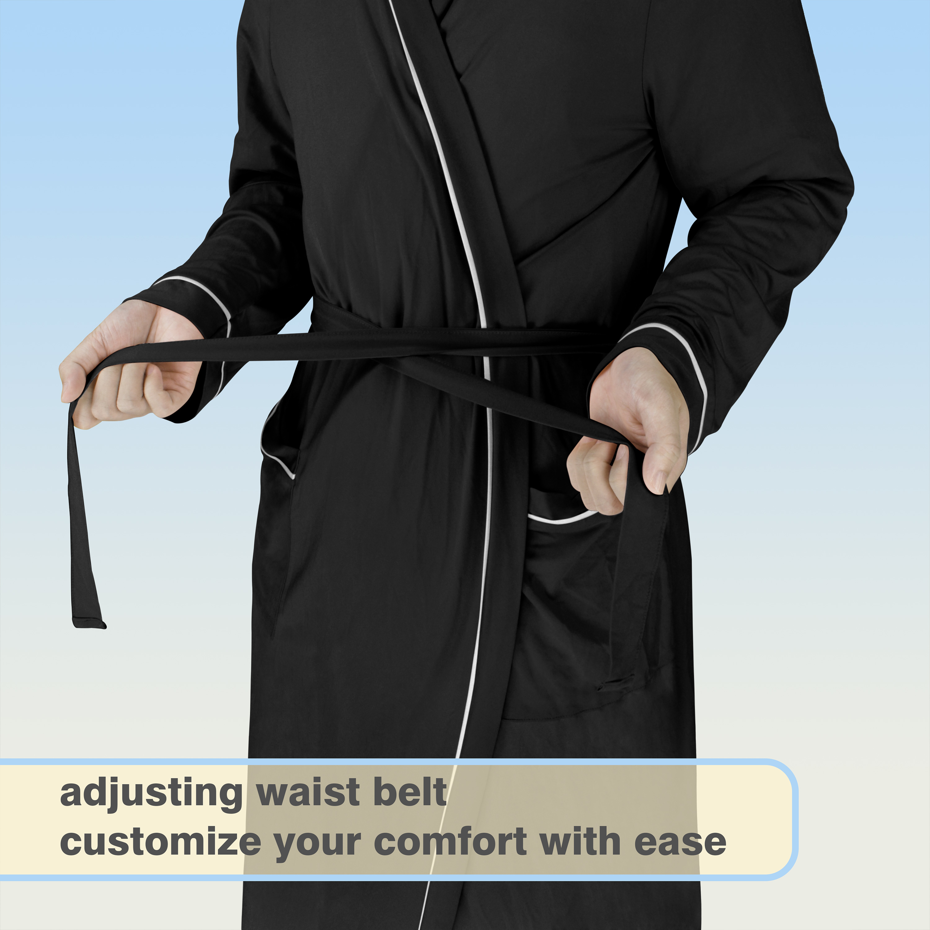 Catalonia Lightweight Ladies Bathrobe Long Summer Robe w/ Pockets for Women S-XL - Picture 11 of 50