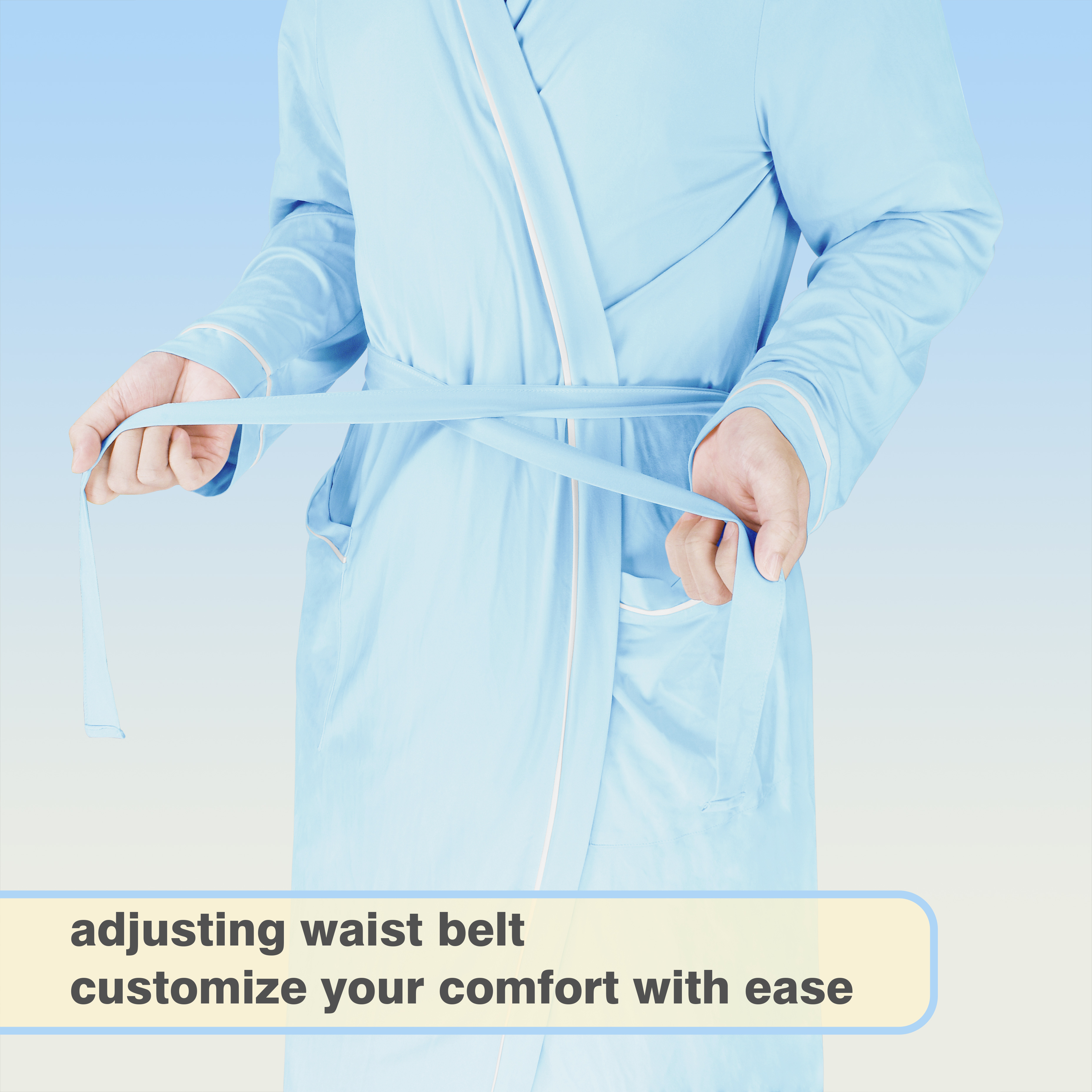 Catalonia Lightweight Ladies Bathrobe Long Summer Robe w/ Pockets for Women S-XL - Picture 19 of 50